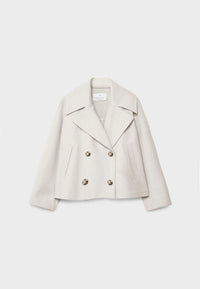 Chic Double-Breasted Short Jacket - Elegant & Timeless