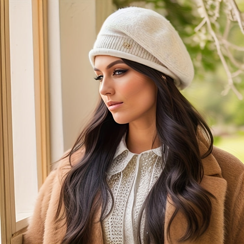 Chic Women's Beret - Elegance and Warmth for Winter