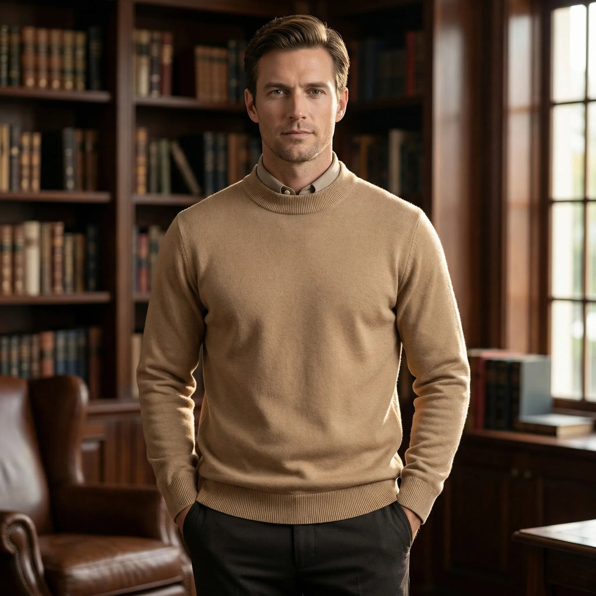Classic Men's Crew Neck Sweater