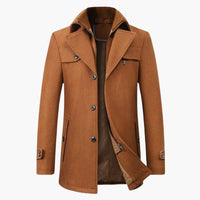 Classic Men's Winter Coat - Elegant and Warm