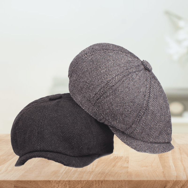 Classic Retro Newsboy Cap - Stylish and Comfortable