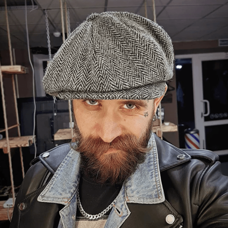 Classic Retro Newsboy Cap - Stylish and Comfortable