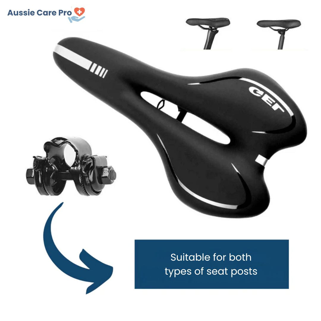 Comfort Gel Bike Saddle with Reflector