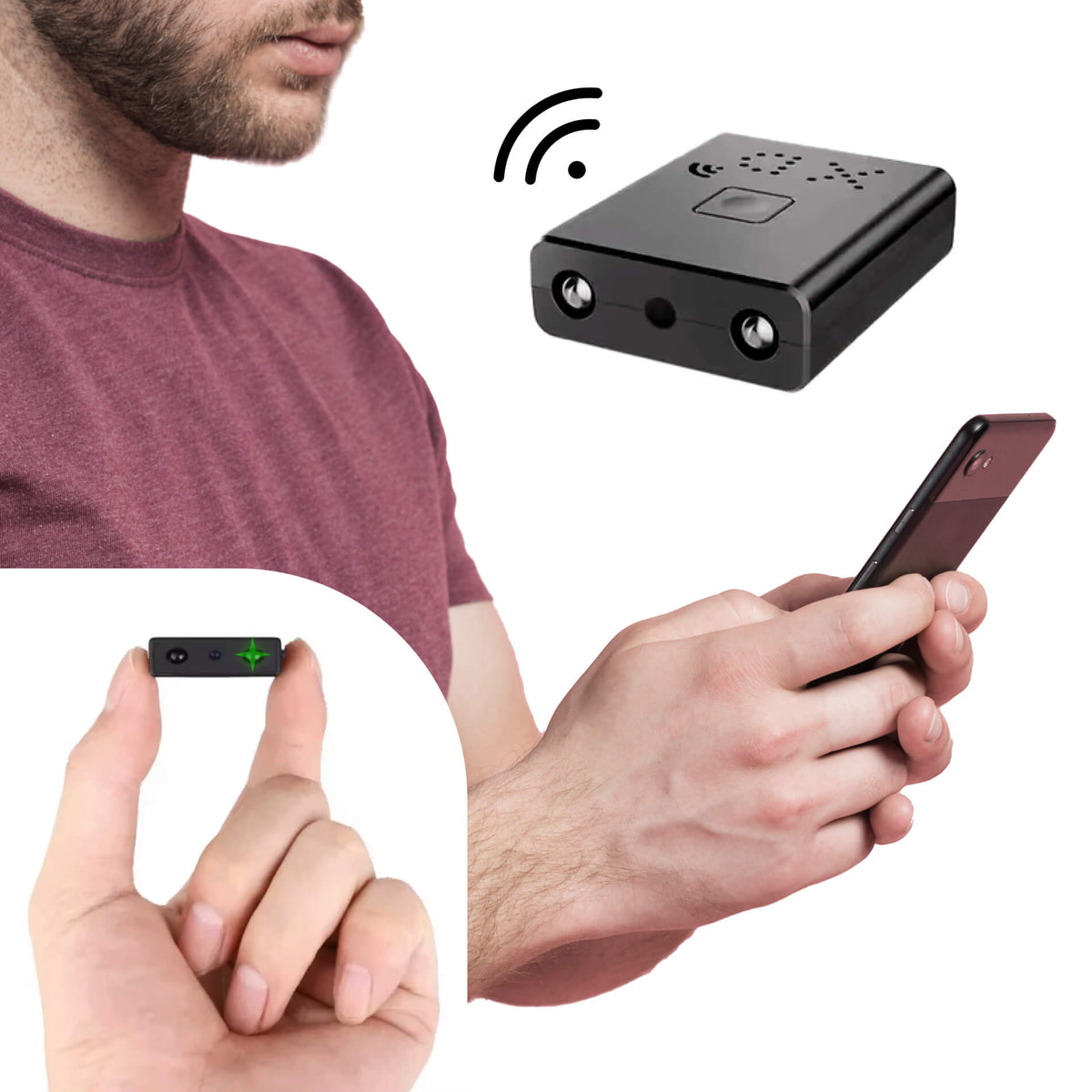 Compact HD Smart Camera with Audio for Everyday Use