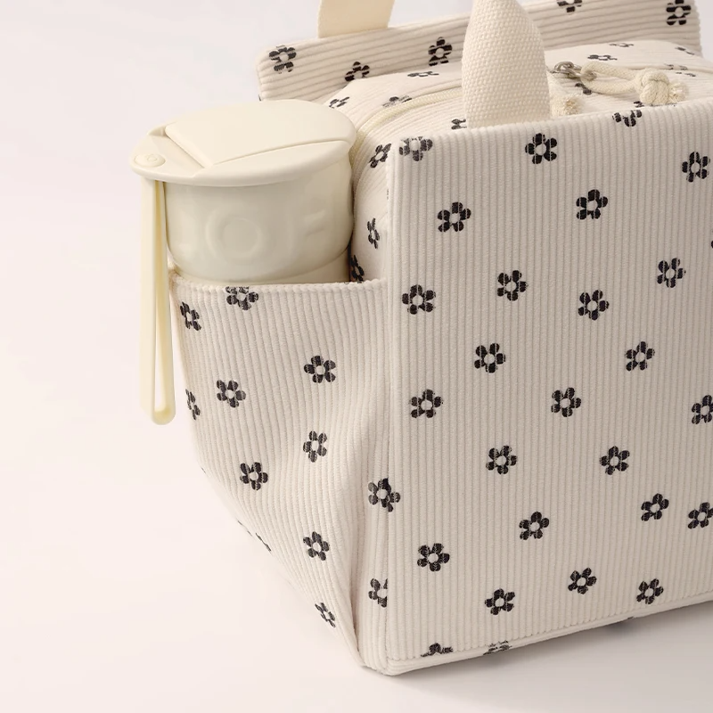 Corduroy Insulated Lunch Bag
