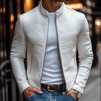 Crocodile-Embossed Jacket