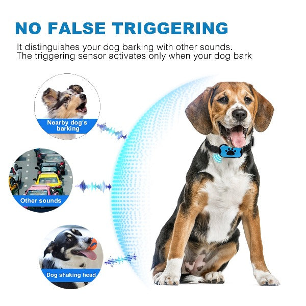 Dog Anti-Bark Collar with Vibration and Ultrasonic Technology