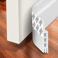 Door Draft Stopper - Silicone Door Sweep with Strong Adhesive and Soundproofing