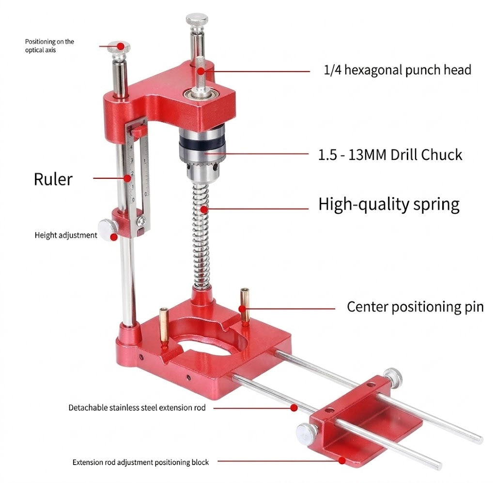 Drill Guide Jig | Accurate 90° Drilling | Sturdy & Durable