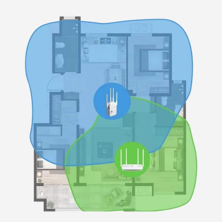 Dual-Band Long-Range Outdoor Wi-Fi Booster 1200Mbps