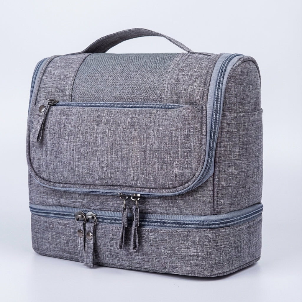 Dual-Compartment Travel Toiletry Bag - Optimally Organized