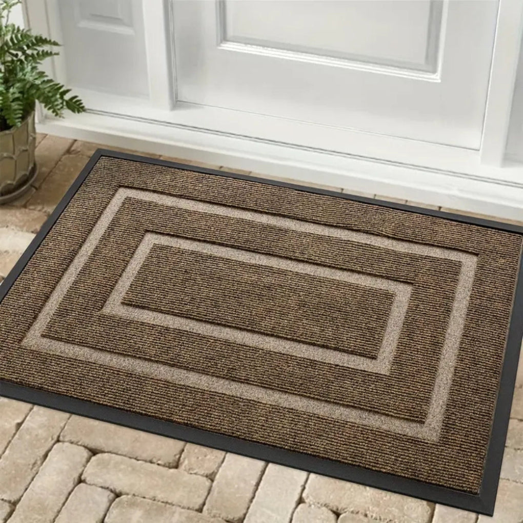 Durable Water-Resistant All-Season Rubber Doormat
