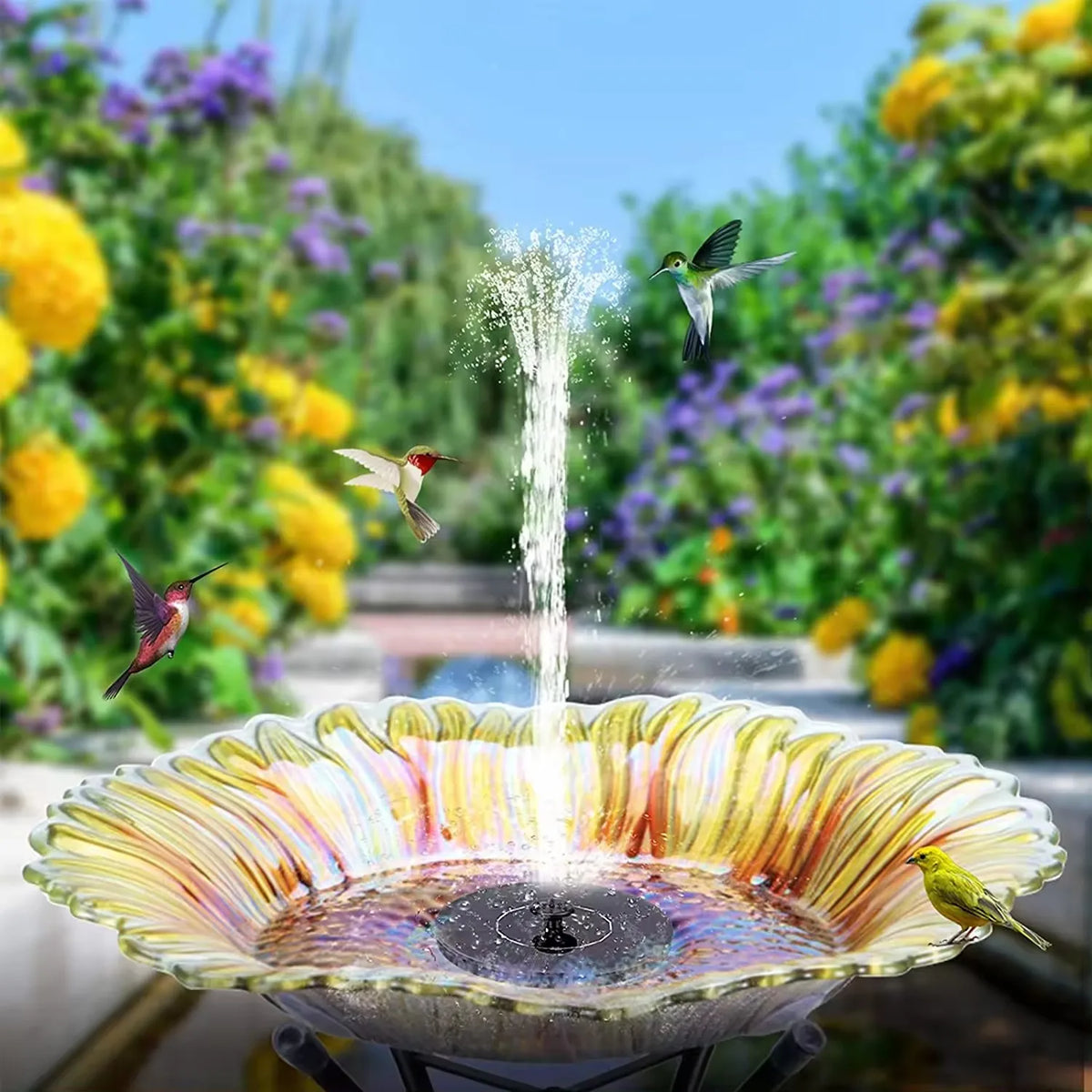 Eco-Friendly Solar Fountain That Adds Charm to Any Garden