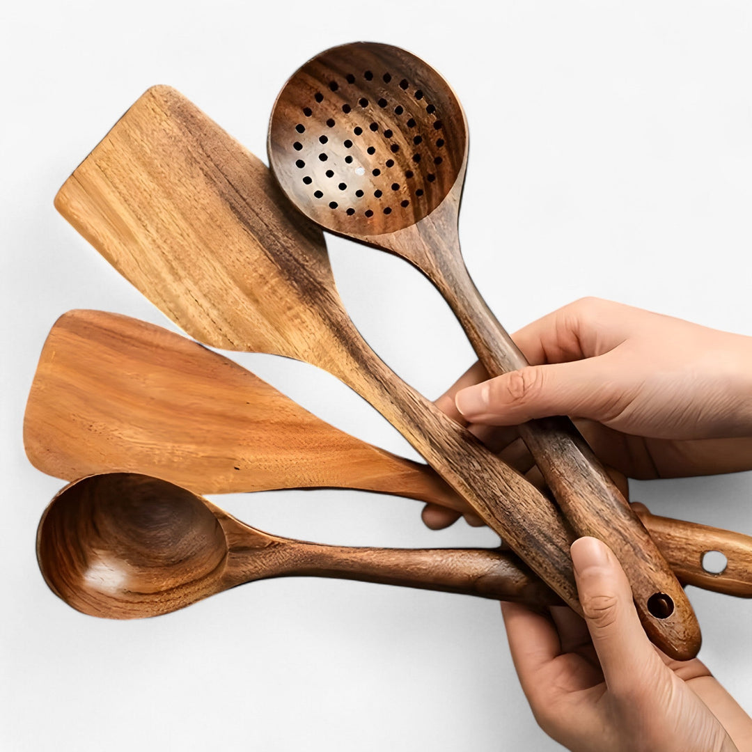 Eco-Friendly Wooden Kitchen Utensils