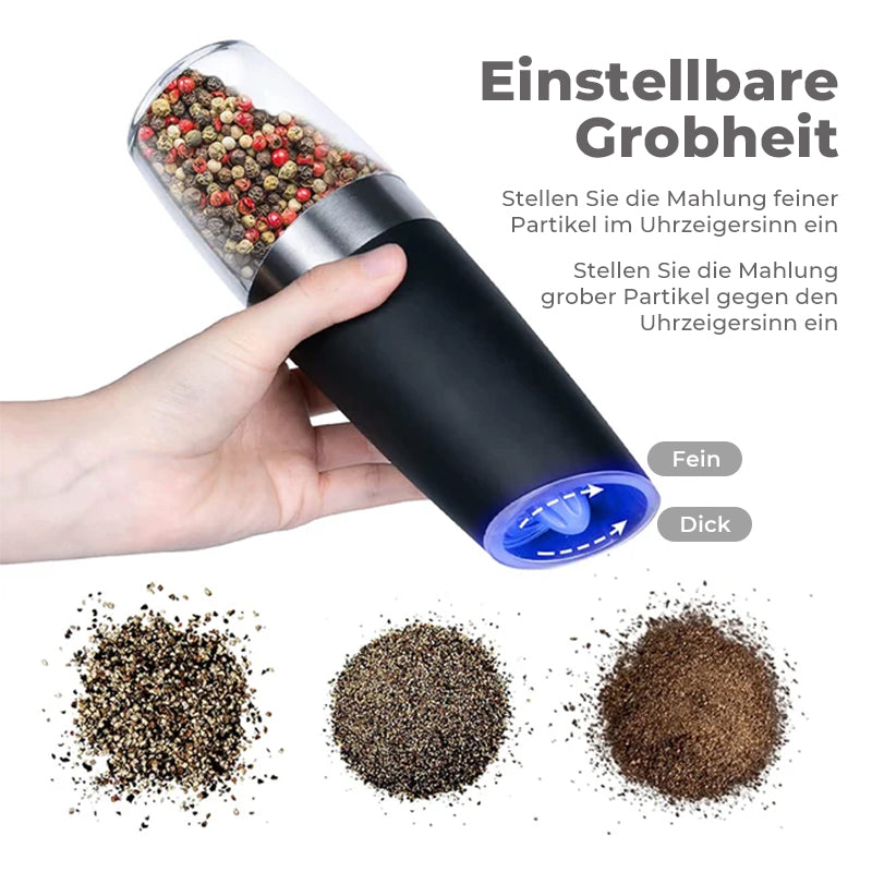 Electric Gravity Induction Salt and Pepper Grinder