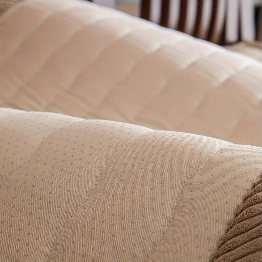 Elegant Thick Plush Sofa Cover