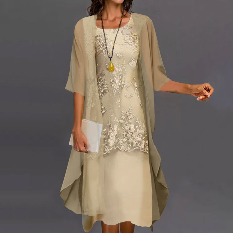 Elegant Two-Piece Dress for Party and Everyday Wear