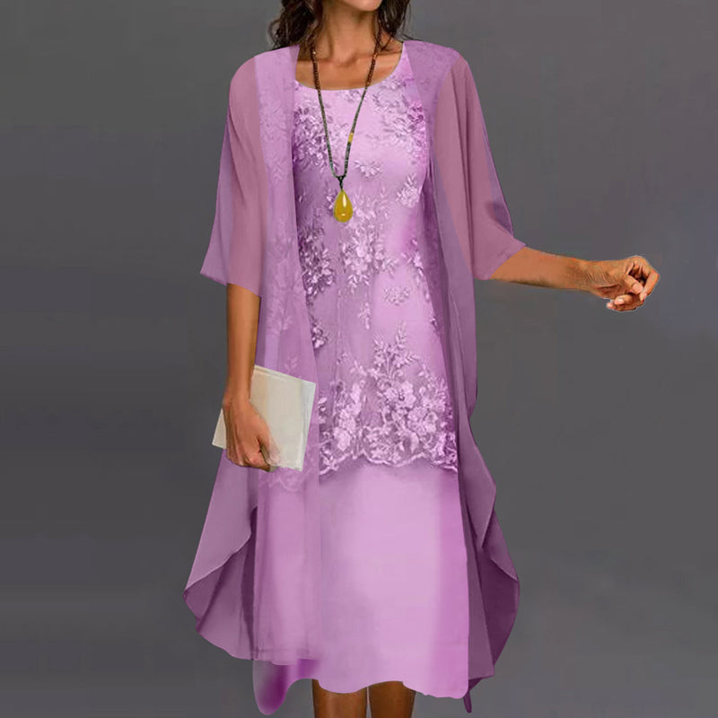 Elegant Two-Piece Dress for Party and Everyday Wear