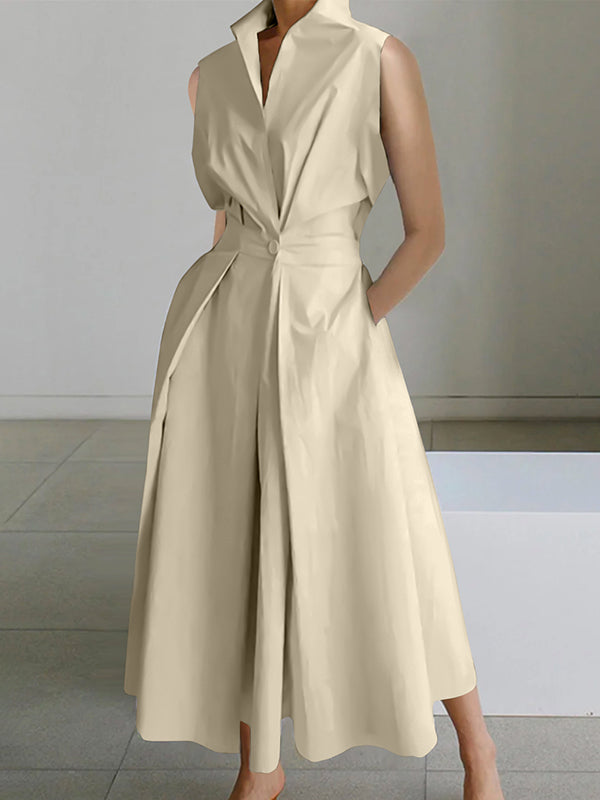 Elegant White Shirt Dress