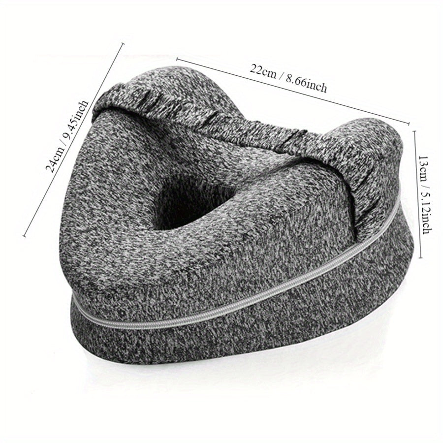 Ergonomic Knee Pillow for Side Sleepers with Removable and Washable Cover