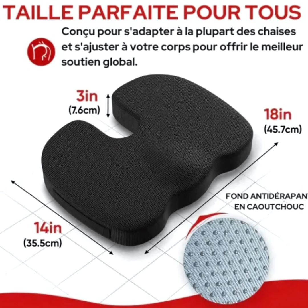 Ergonomic Memory Foam Coccyx Seat Cushion