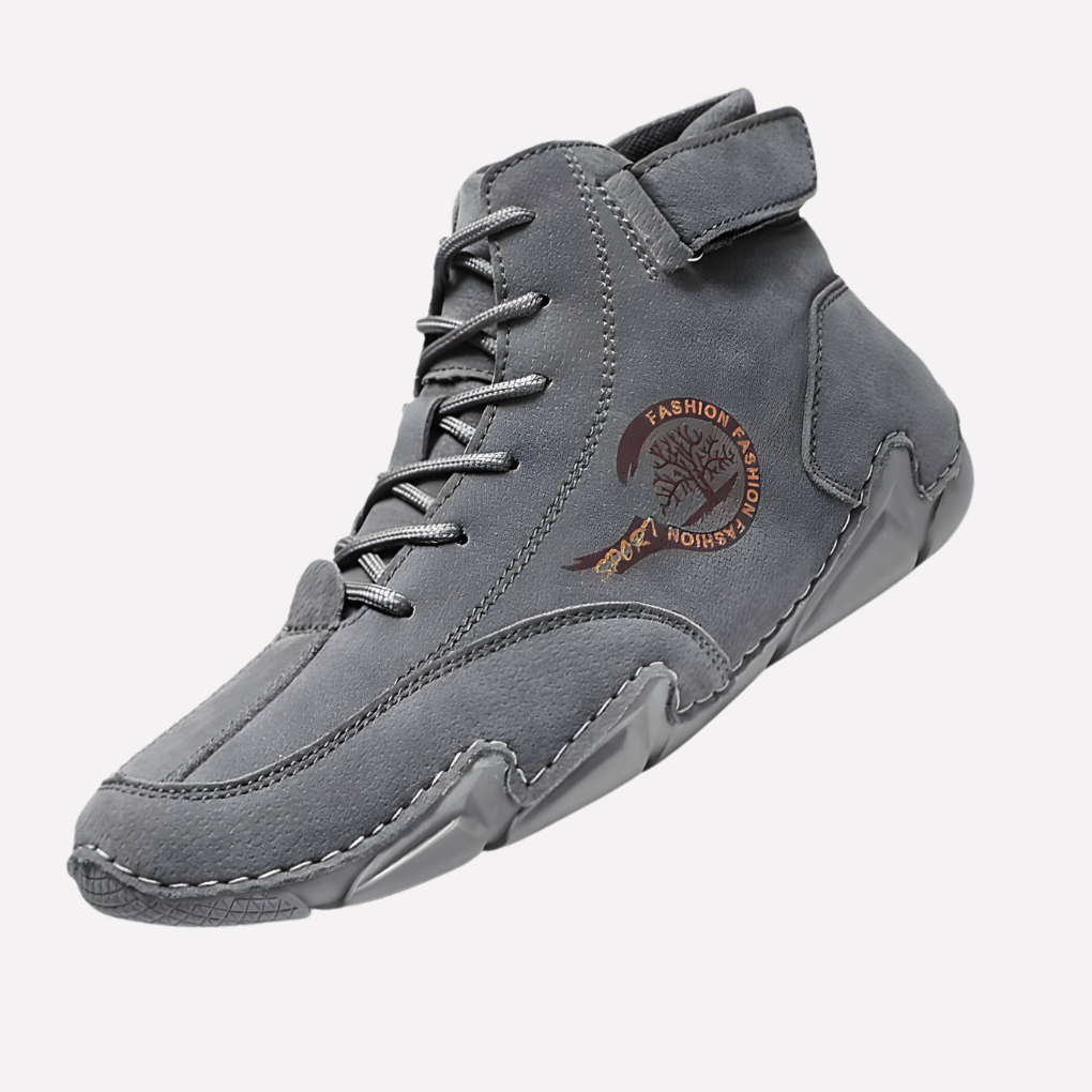 Ergonomic Waterproof Lace-Up Ankle Boots