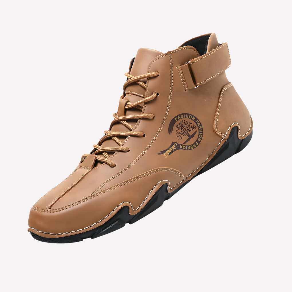 Ergonomic Waterproof Lace-Up Ankle Boots