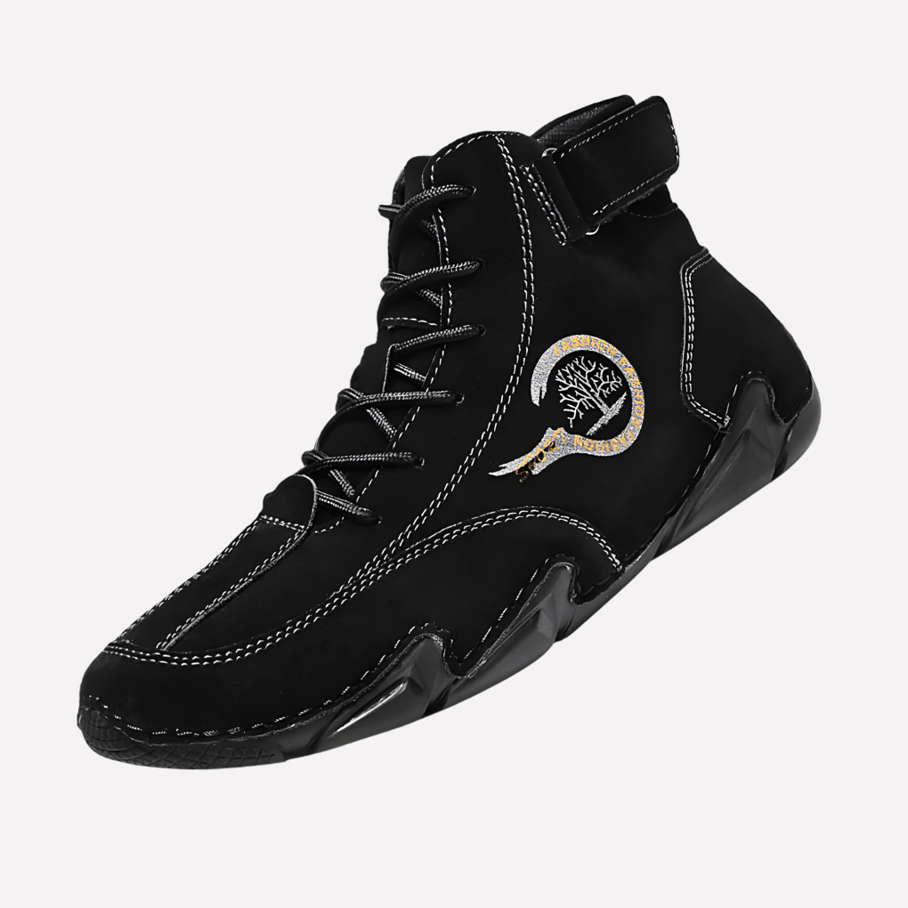 Ergonomic Waterproof Lace-Up Ankle Boots