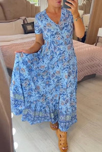 Floral V-Neck Dress