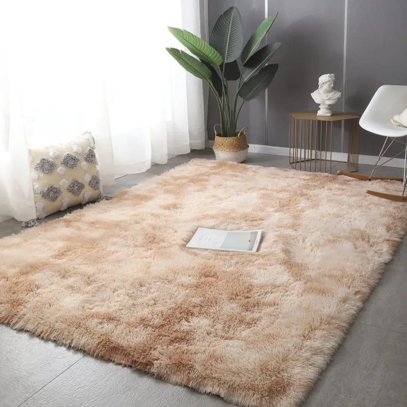 Fluffy Ultra-Soft Non-Slip Rug with Memory Foam Cushion