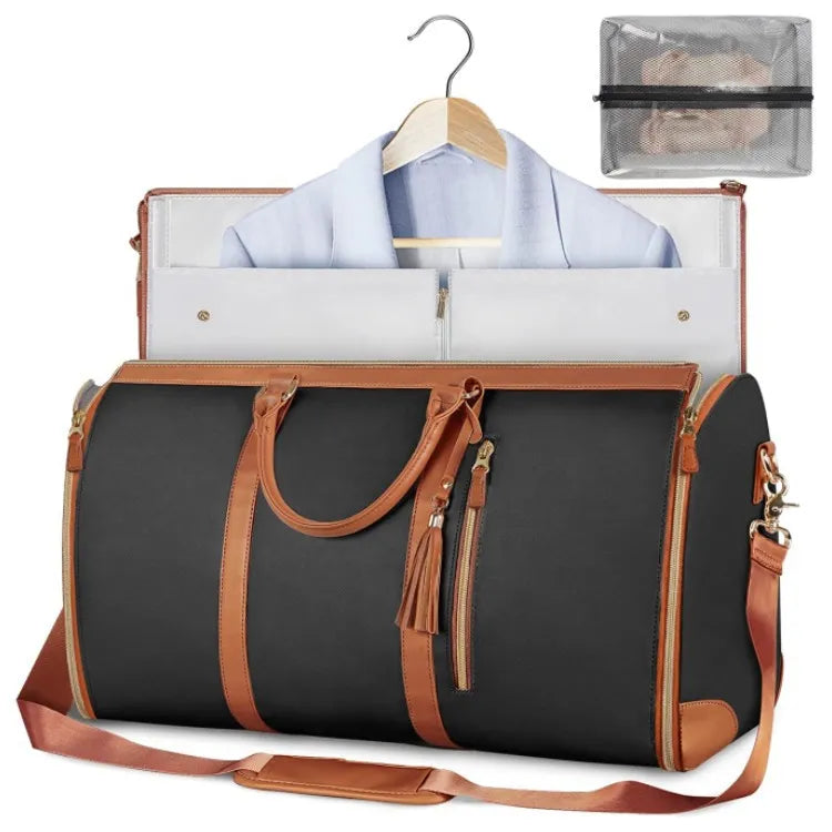 Foldable Multi-Compartment Travel Carry-On Bag