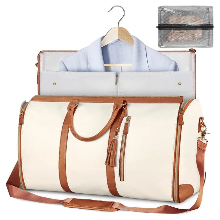 Foldable Multi-Compartment Travel Carry-On Bag