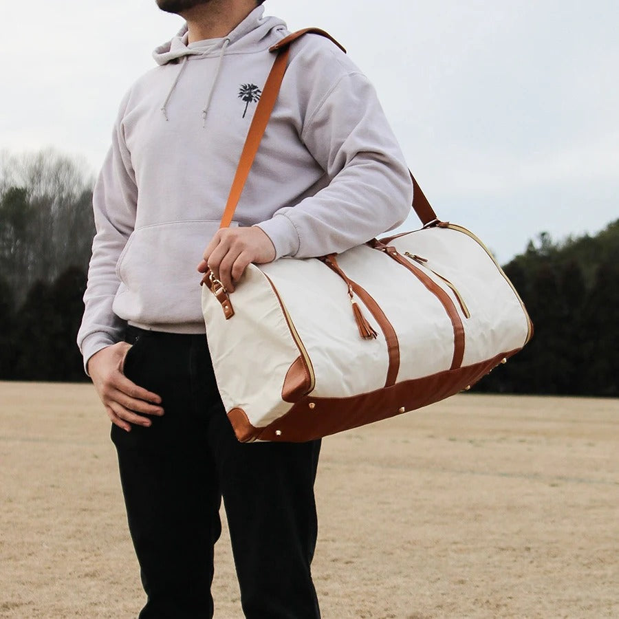 Foldable Multi-Compartment Travel Carry-On Bag