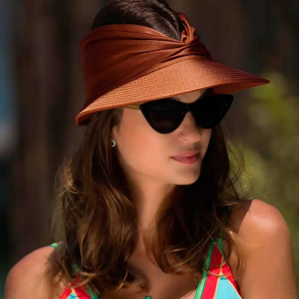 Foldable Wide-Brim Sun Hat with UV Protection - Breathable