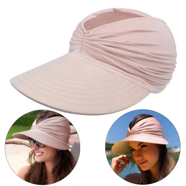 Foldable Wide-Brim Sun Hat with UV Protection - Breathable