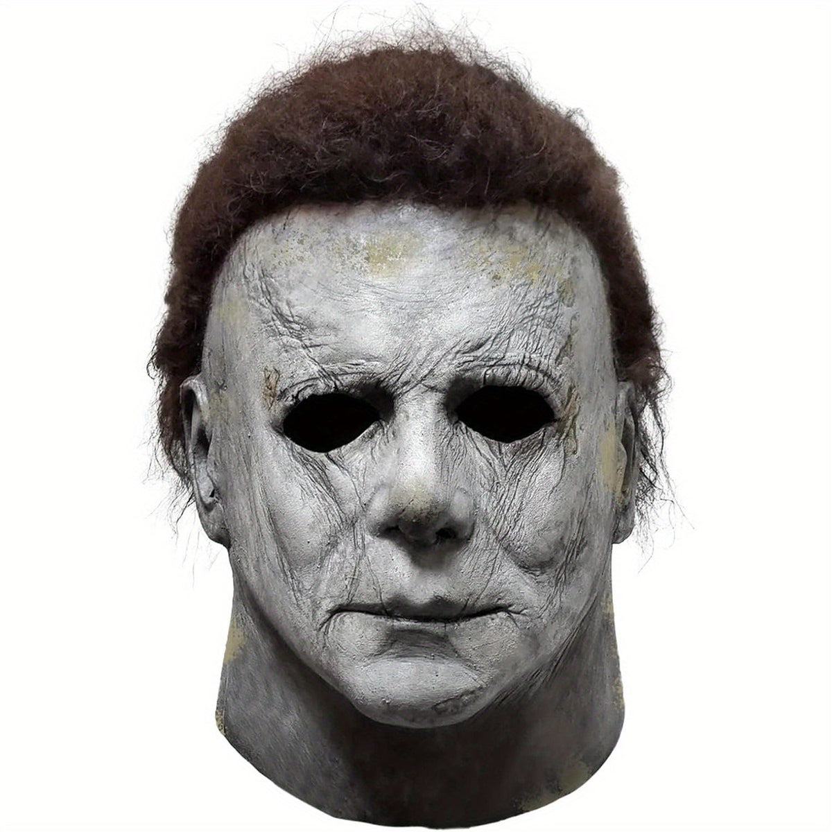 Halloween Horror Mask with Knife Set - Realistic Adult Costume
