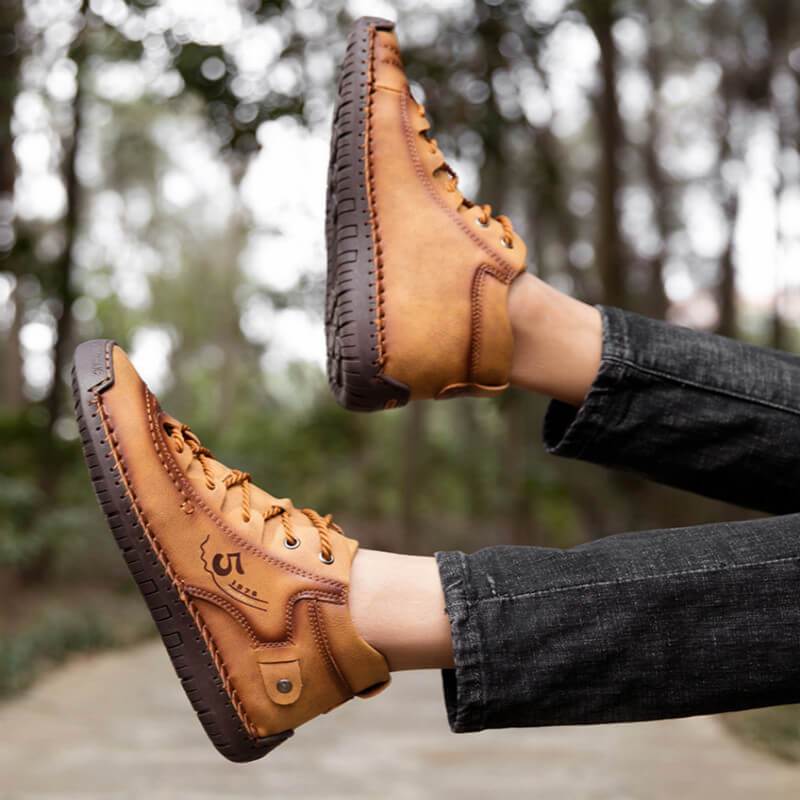 Hand-Stitched Vintage Ankle Boots