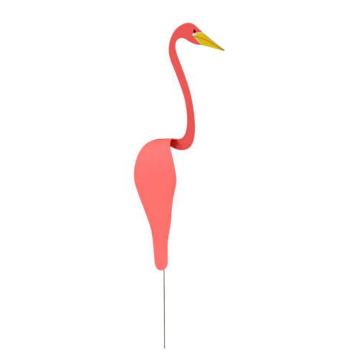 Handcrafted Aluminum Flamingo Garden Decor & Wind Indicator
