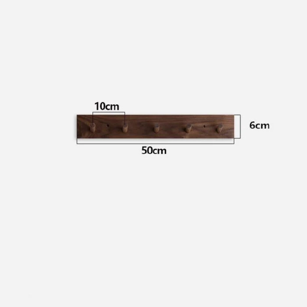 Handmade Wooden Japandi Design Coat Rack