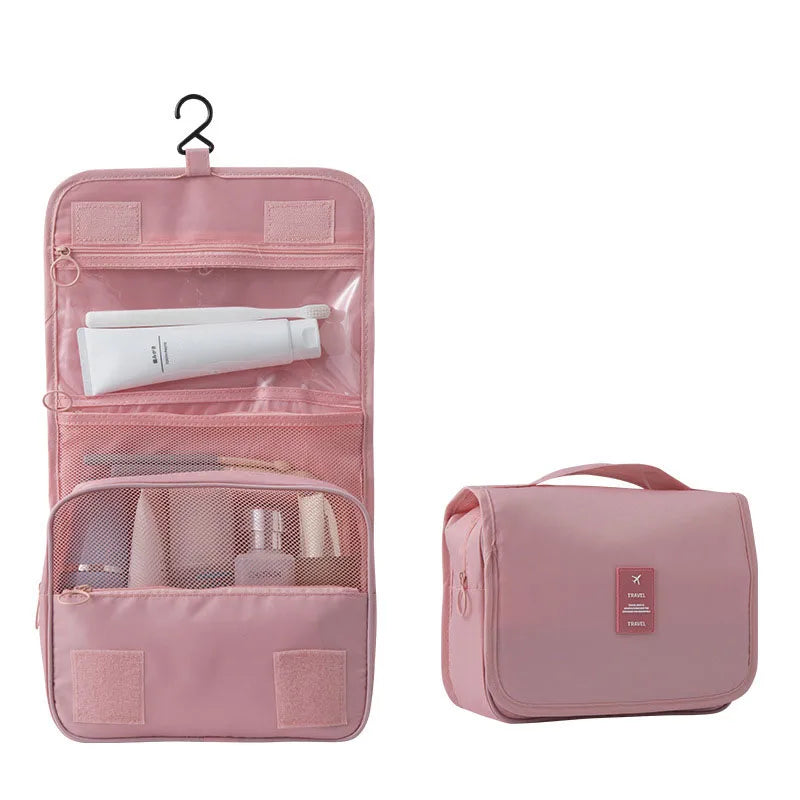 Hanging Toiletry Bag with 6 Compartments and Wet Pocket – Compact, Versatile and Water-Resistant Polyester