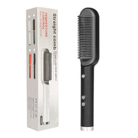 Heated Hair Straightener Brush and Comb