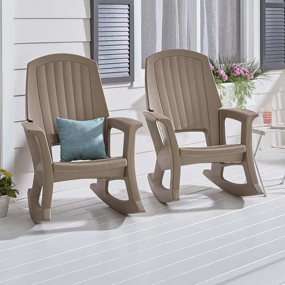 Heavy-Duty All-Weather Outdoor Resin Rocking Chair