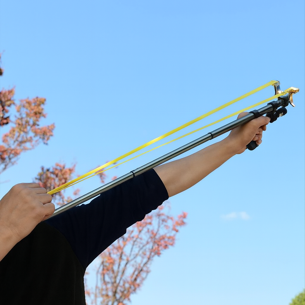 High-Power Telescopic Laser Slingshot