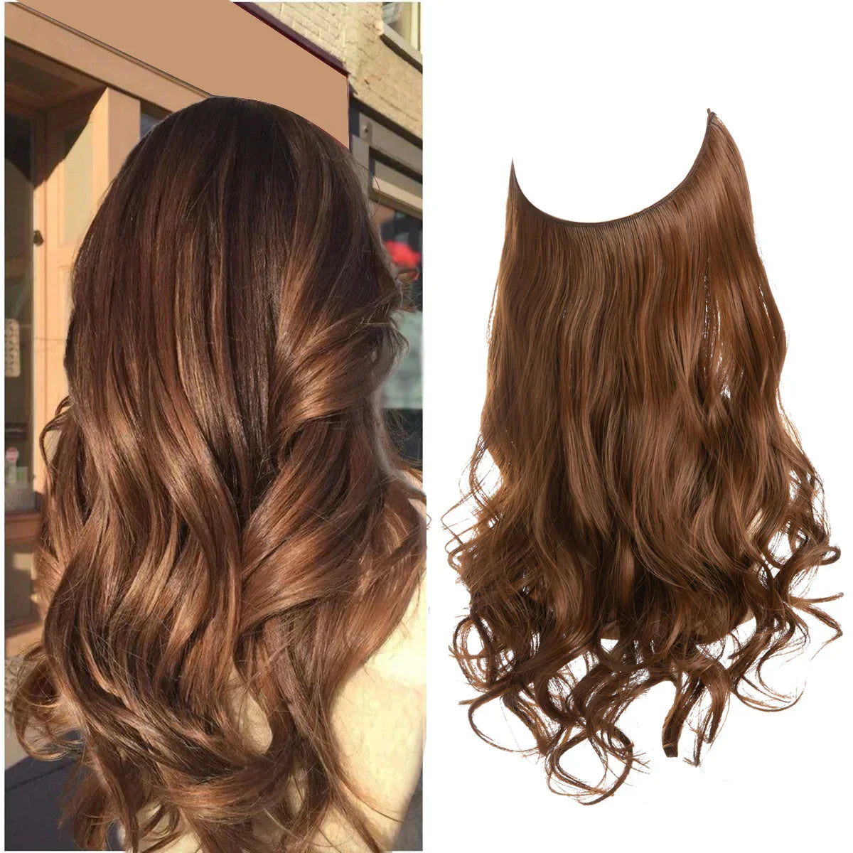 Human Hair Extensions - Brown & Blonde