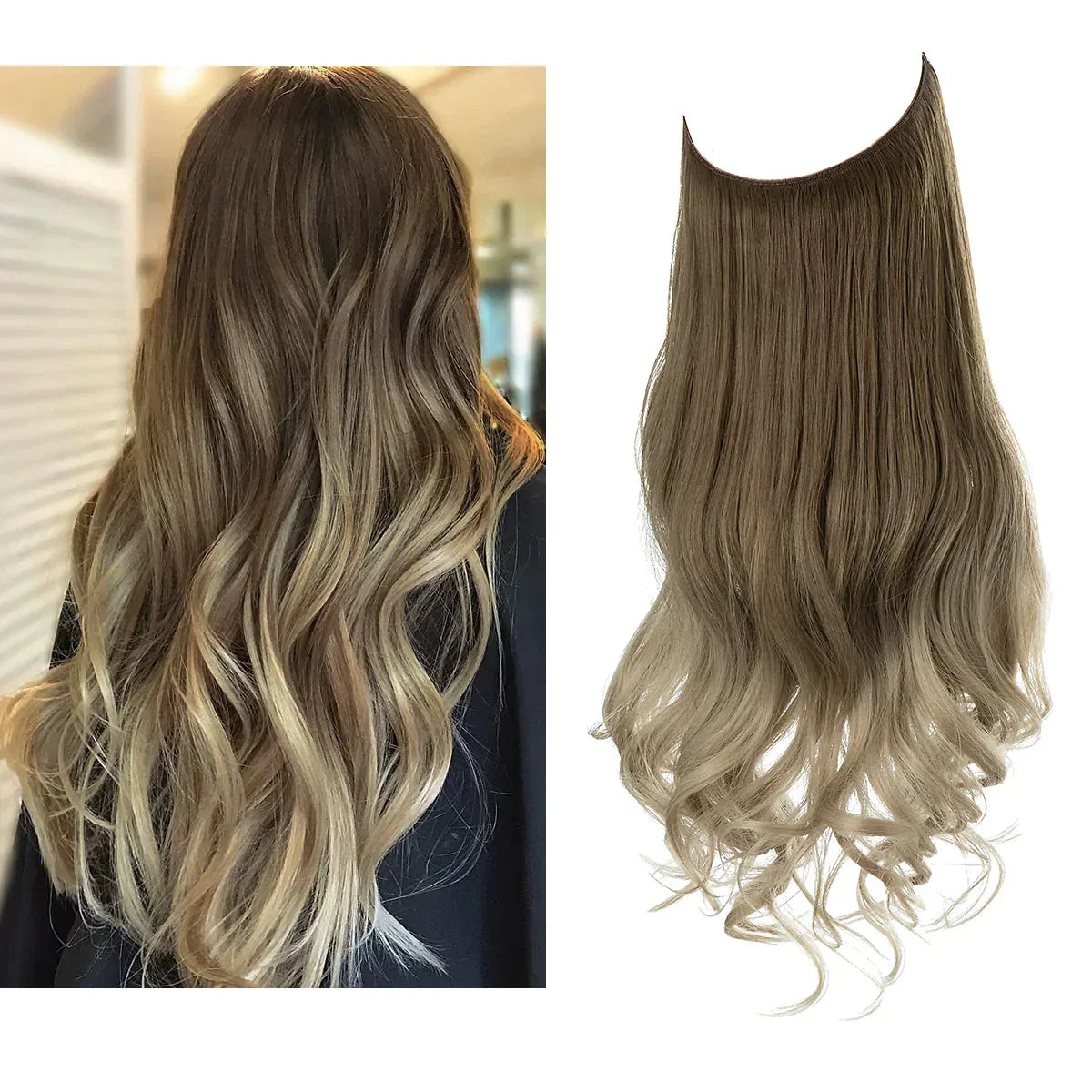 Human Hair Extensions - Brown & Blonde