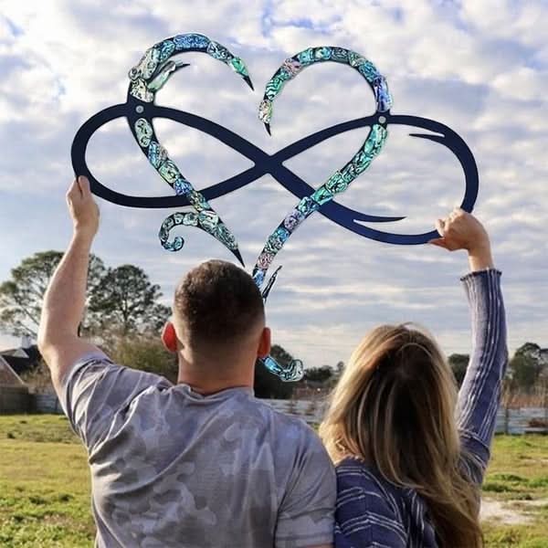 Infinity Heart Iron Wall Art