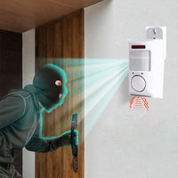 Infrared Motion Sensor Alarm with 2 Remote Controls
