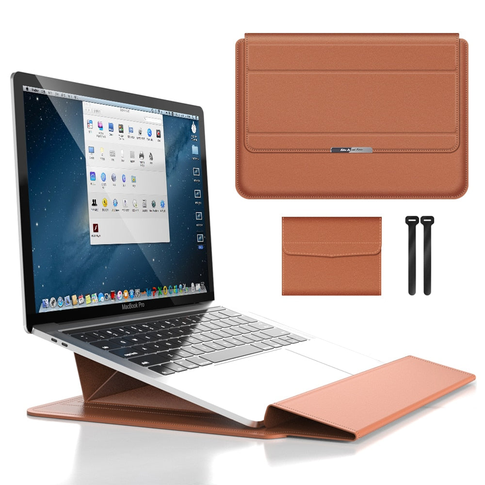 Laptop Sleeve with Built-in Stand – Protective Case for 11–16 Inch Laptops