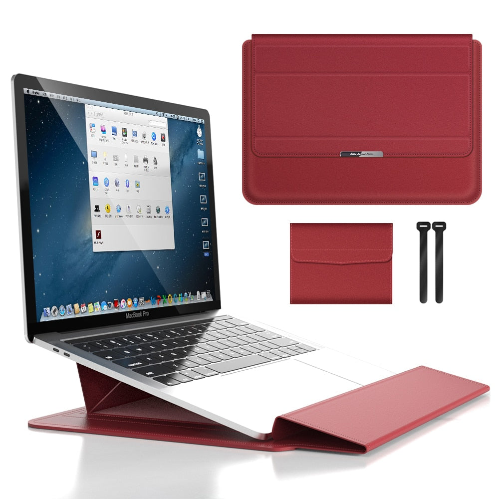Laptop Sleeve with Built-in Stand – Protective Case for 11–16 Inch Laptops