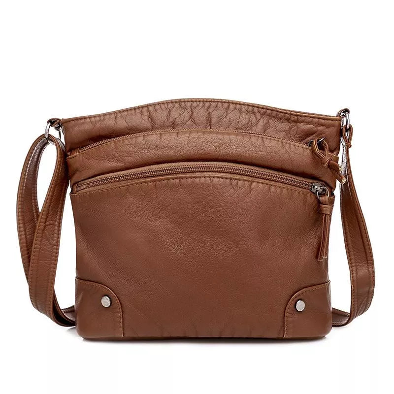 Large-Capacity Crossbody Bag with Adjustable Strap
